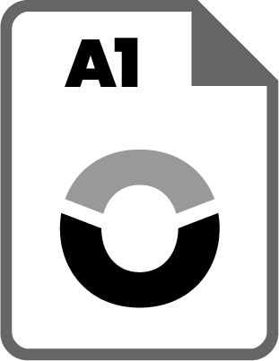 A1 Monochrome Plan Print